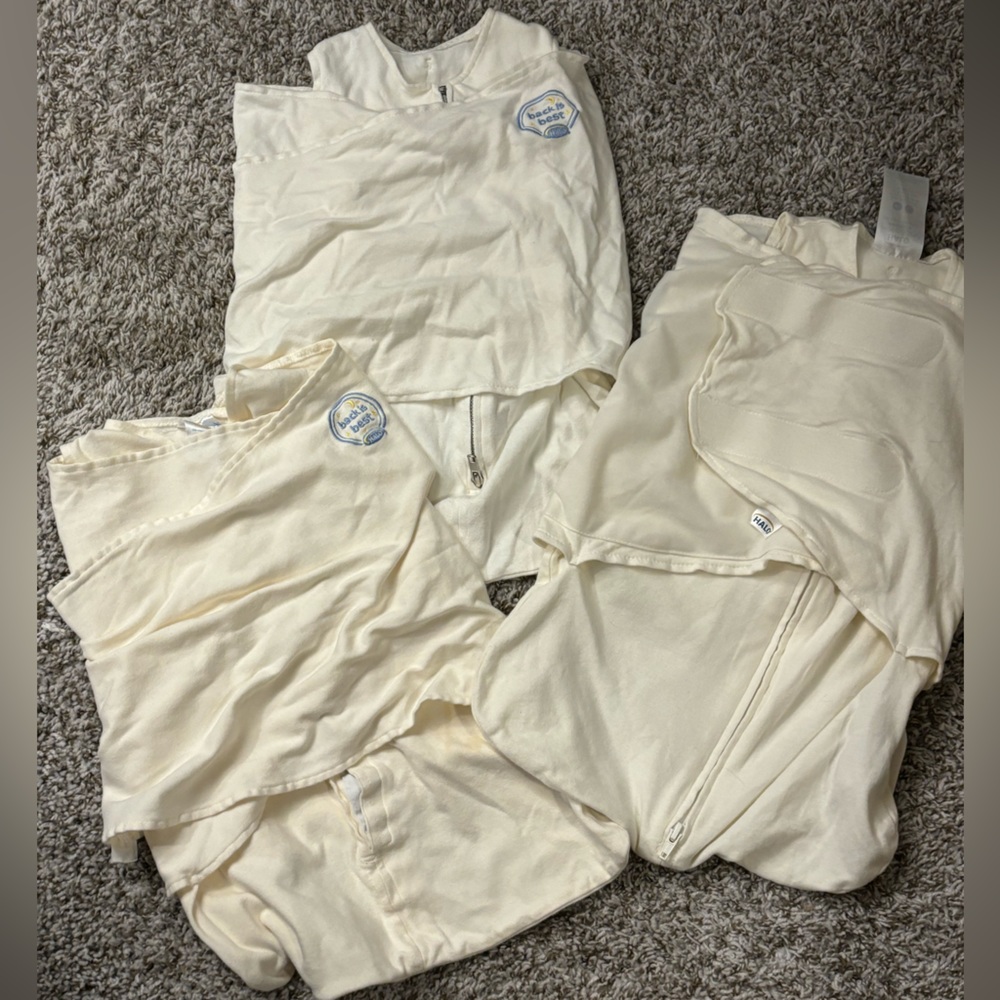 Lot of 3 Newborn Halo Innovations SleepSack Safe Sleep